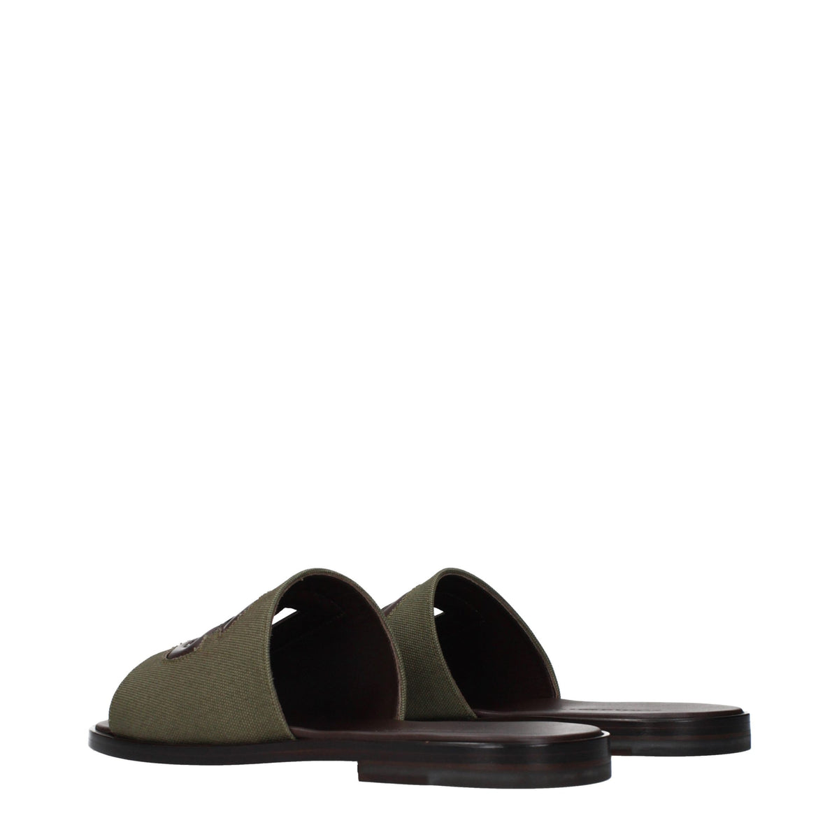 Green Fabric Slippers