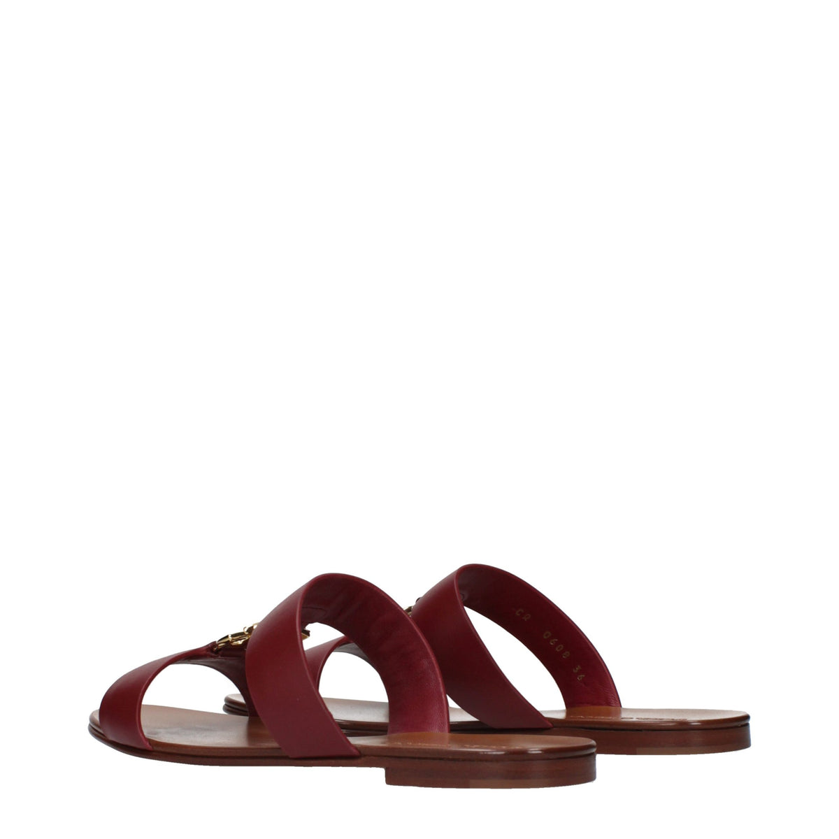 Red Leather Slippers