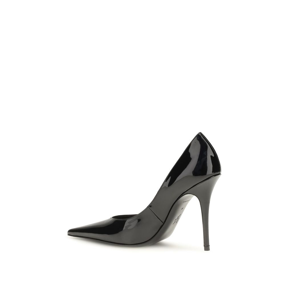 Black Calf Leather Bos Taurus High Heel Pumps