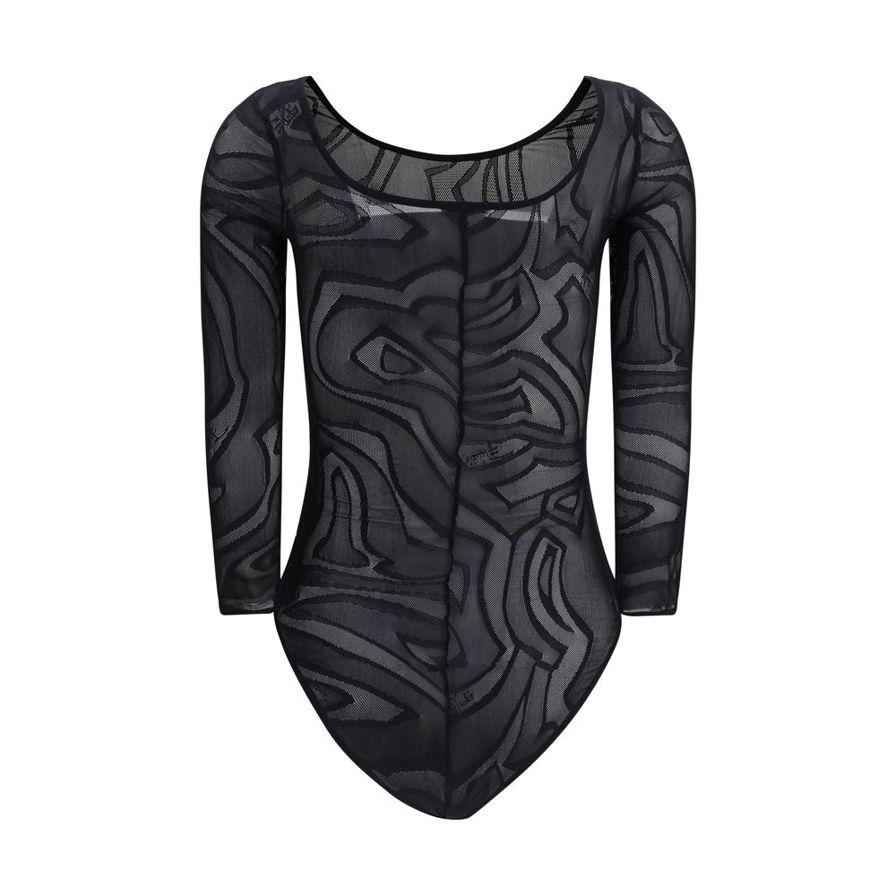 Black Polyamide Bodysuit