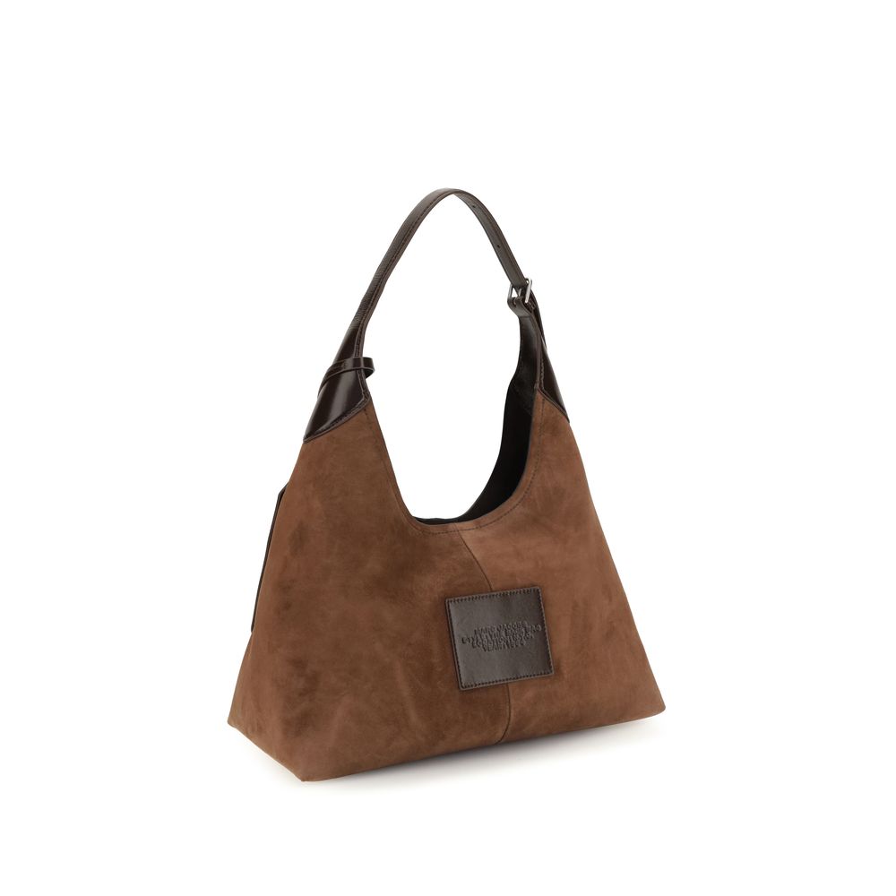 Brown Suede Leather Shoulder Bag