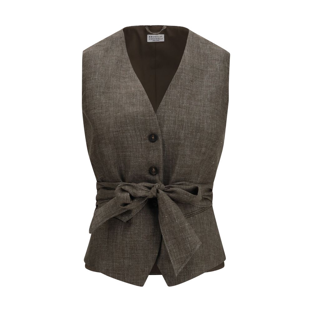 Brown Linen Blazer