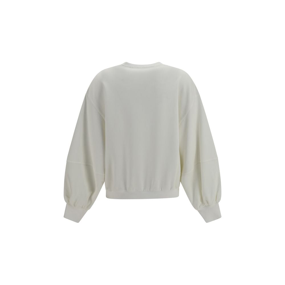 White Cotton Sweatshirt