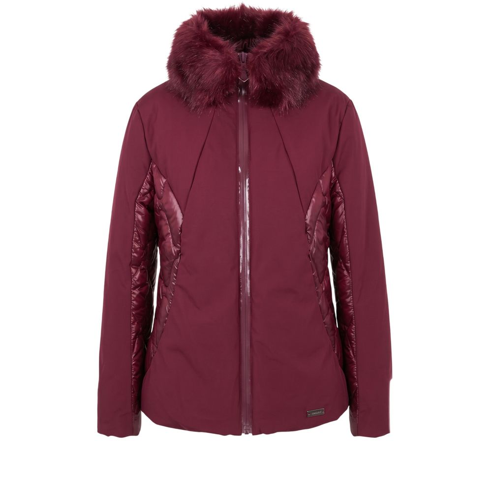 Red Nylon Women Jacket