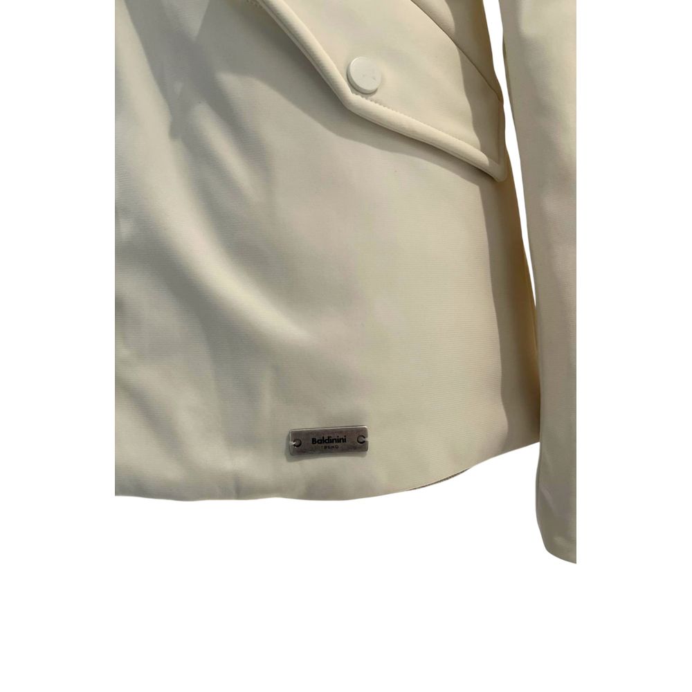 White Nylon Women Jacket