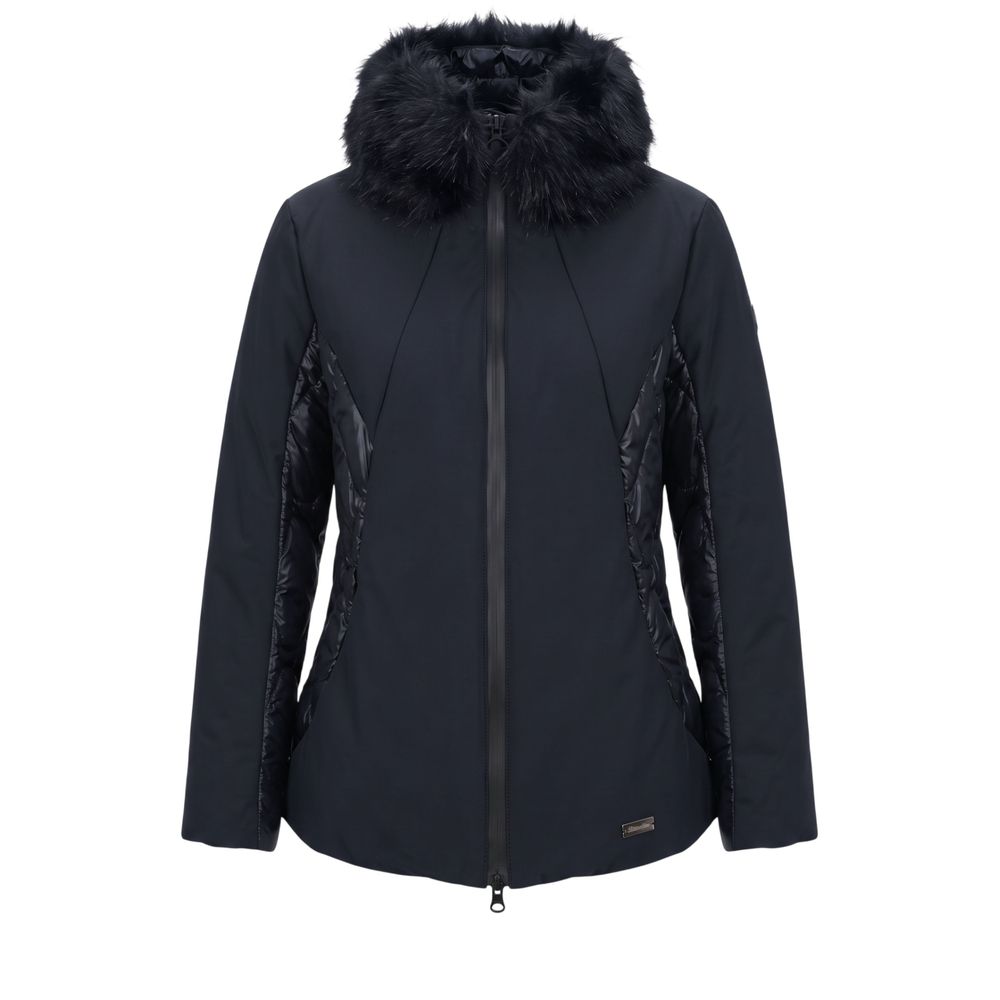 Blue Nylon Women Jacket