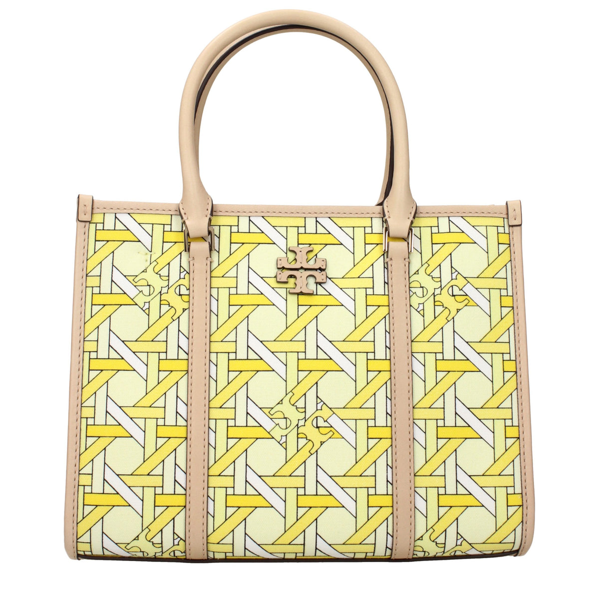 Yellow Fabric Handbag