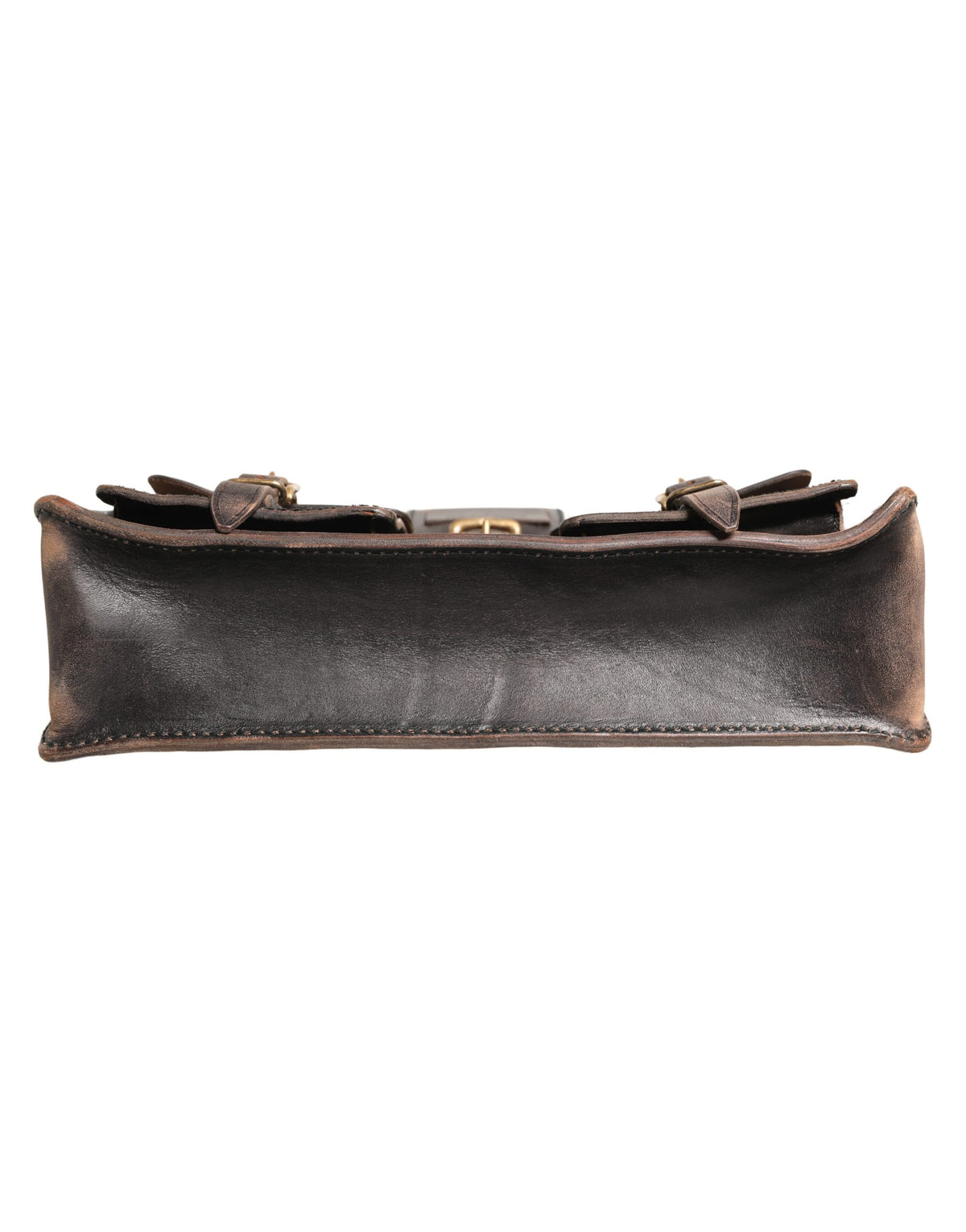 Black Leather Shoulder Satchel Briefcase Men Borse Bag