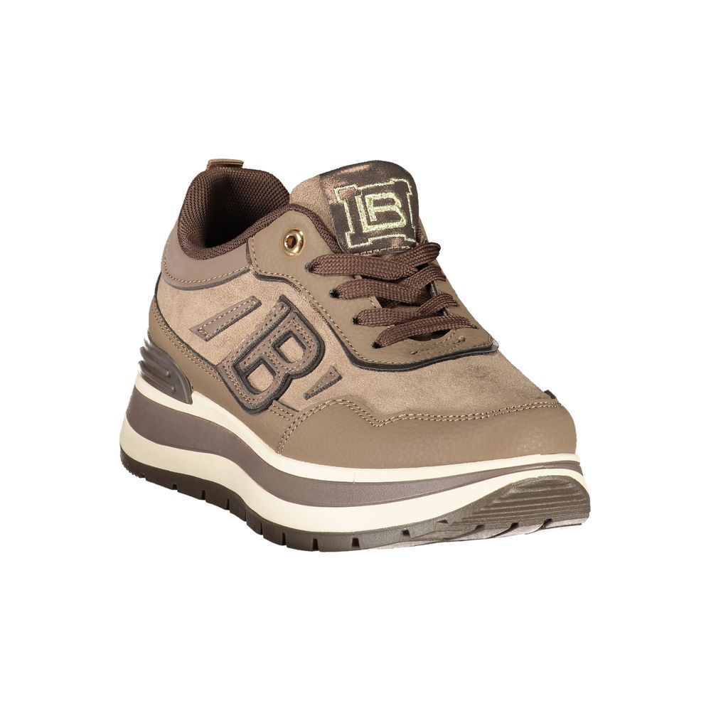 Brown Polyurethane Women's Sneaker