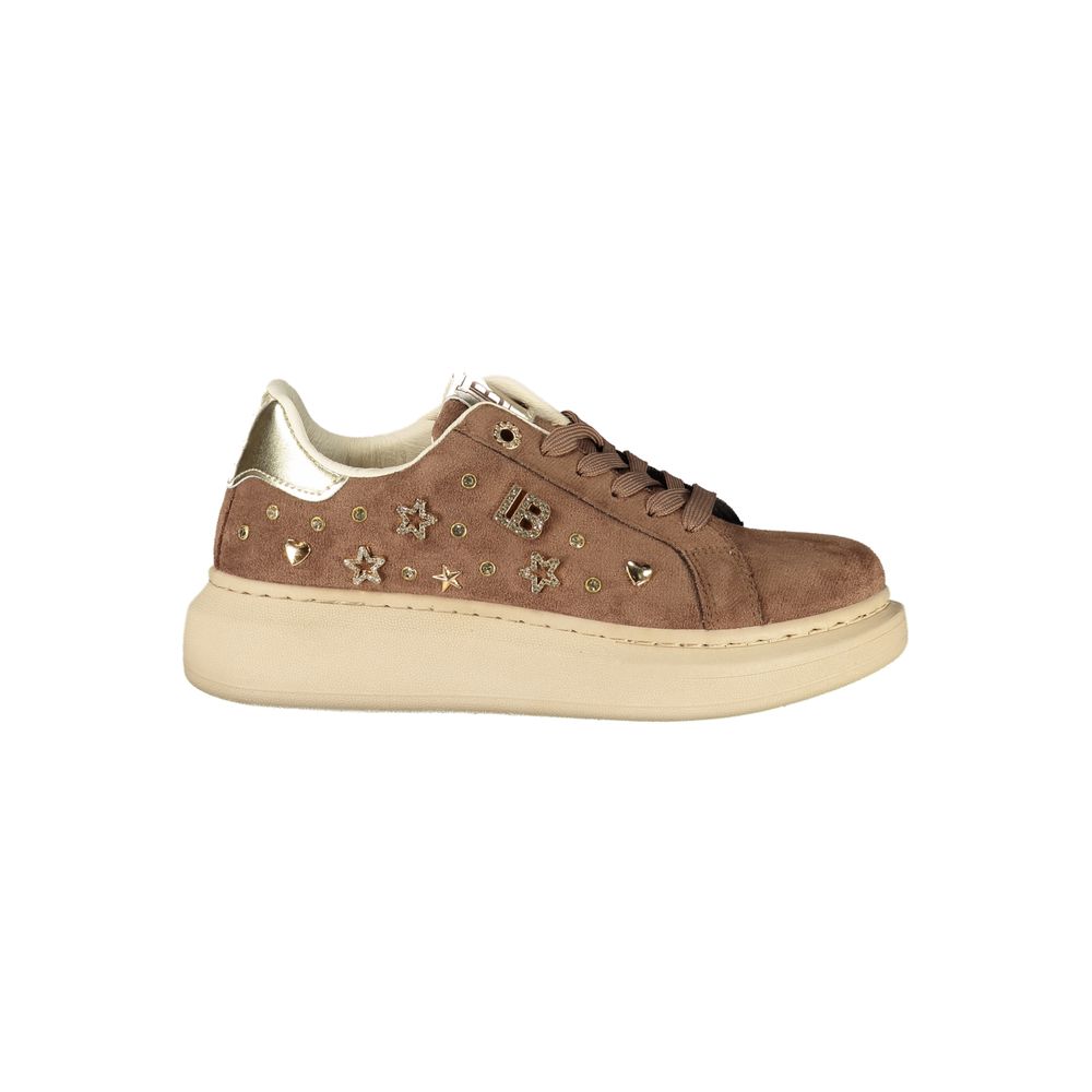 Brown Polyurethane Women's Sneaker