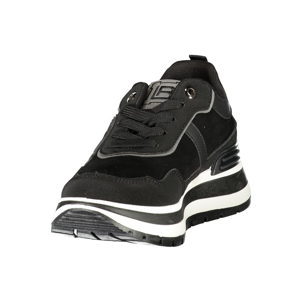 Black Polyurethane Women's Sneaker
