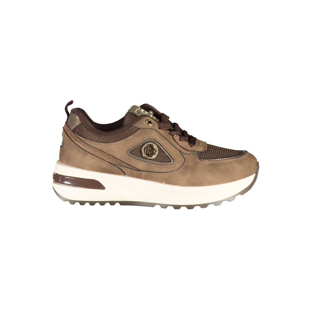 Brown Polyurethane Women's Sneaker