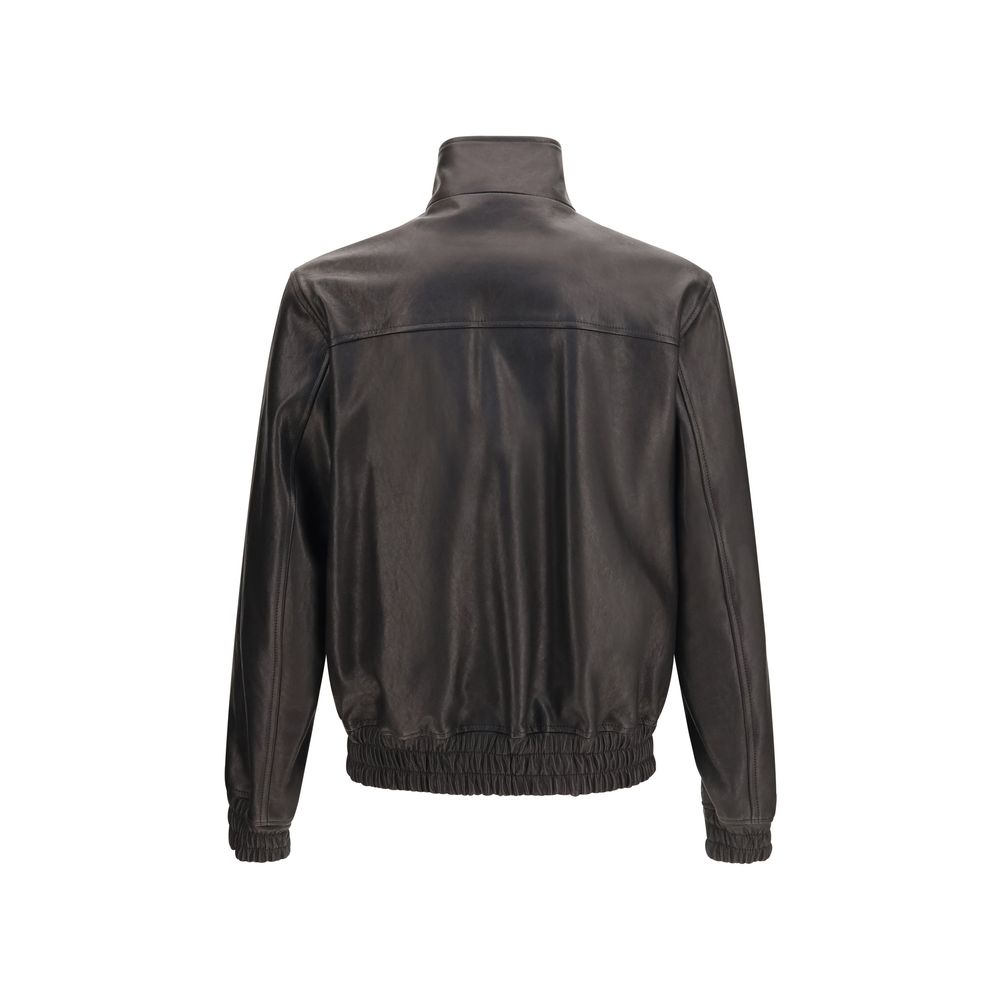 Black Lamb Ovis Aries Leather Jacket