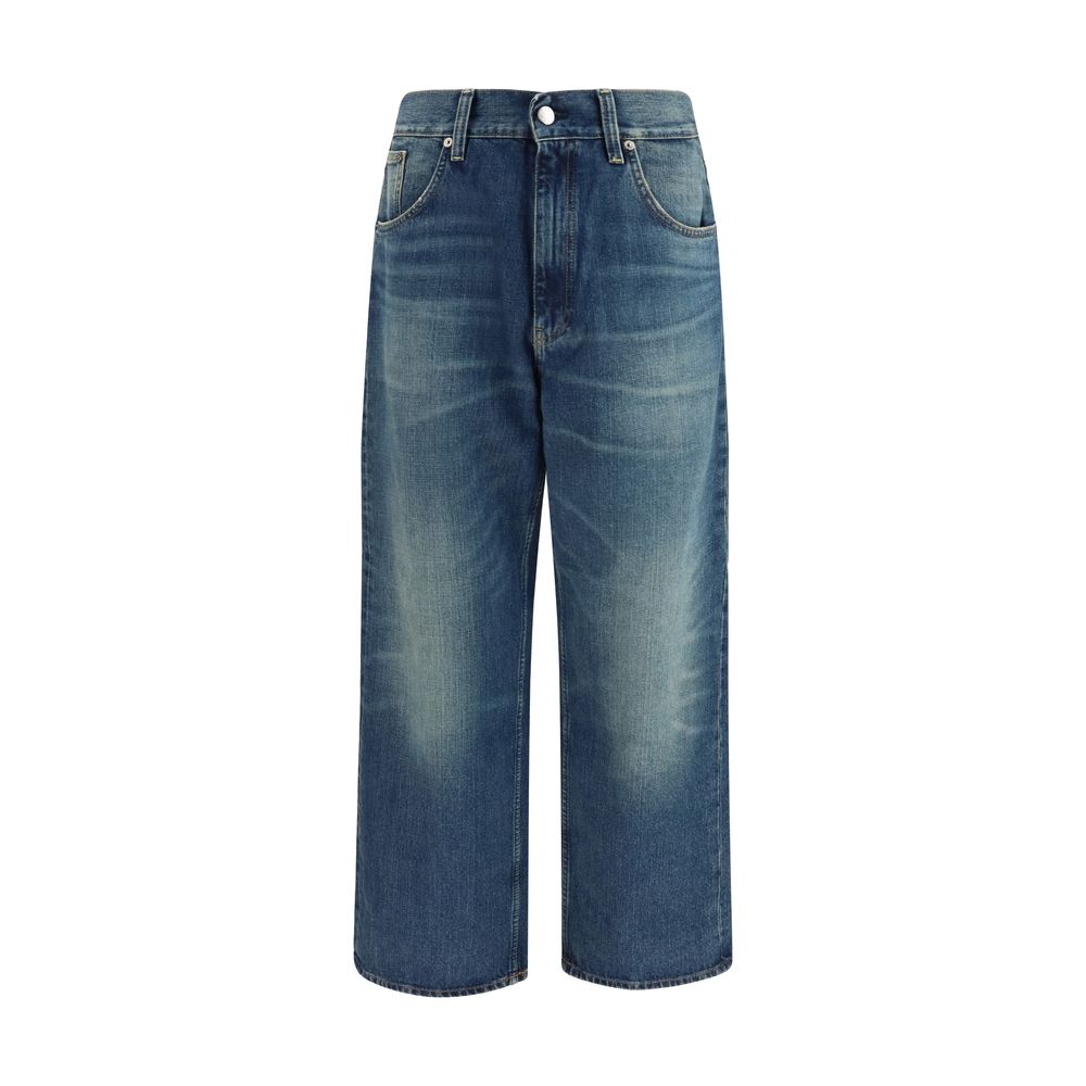 Blue Organic Cotton Relaxed Fit Jeans