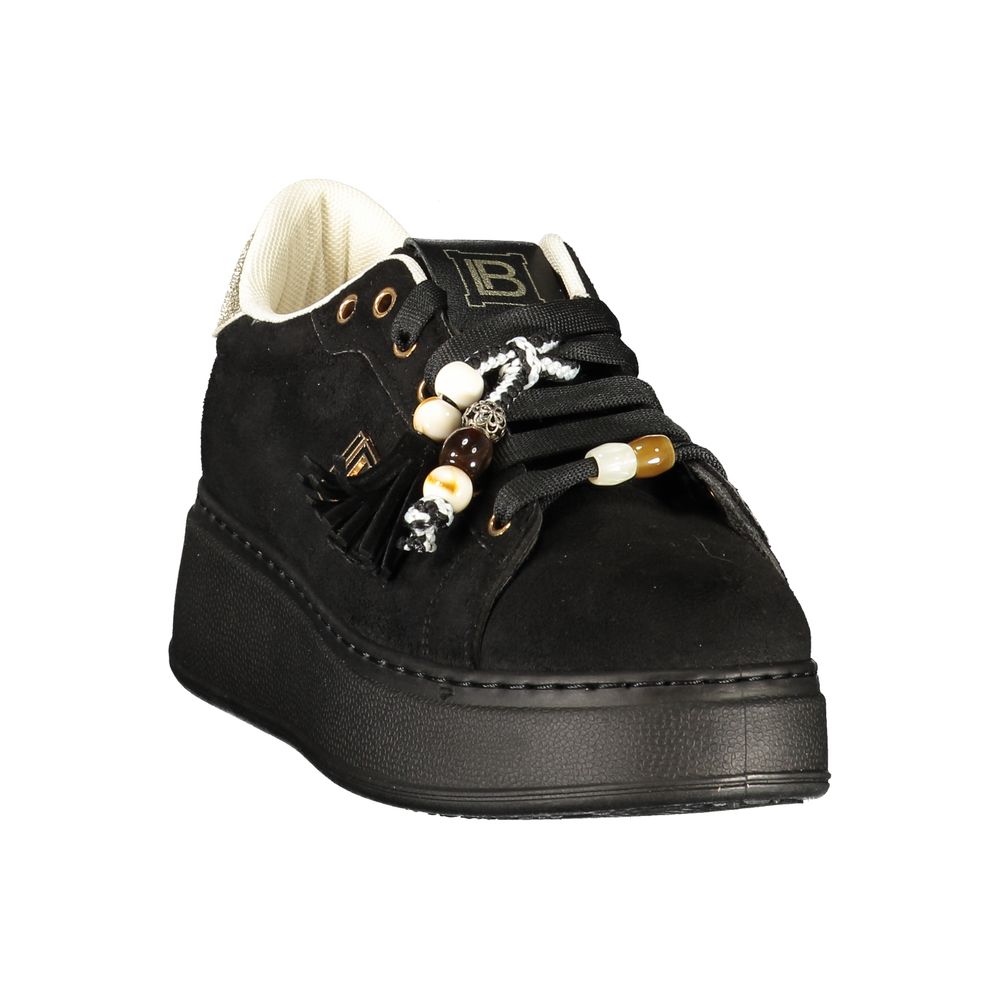 Nero Polyurethane Women's Sneaker