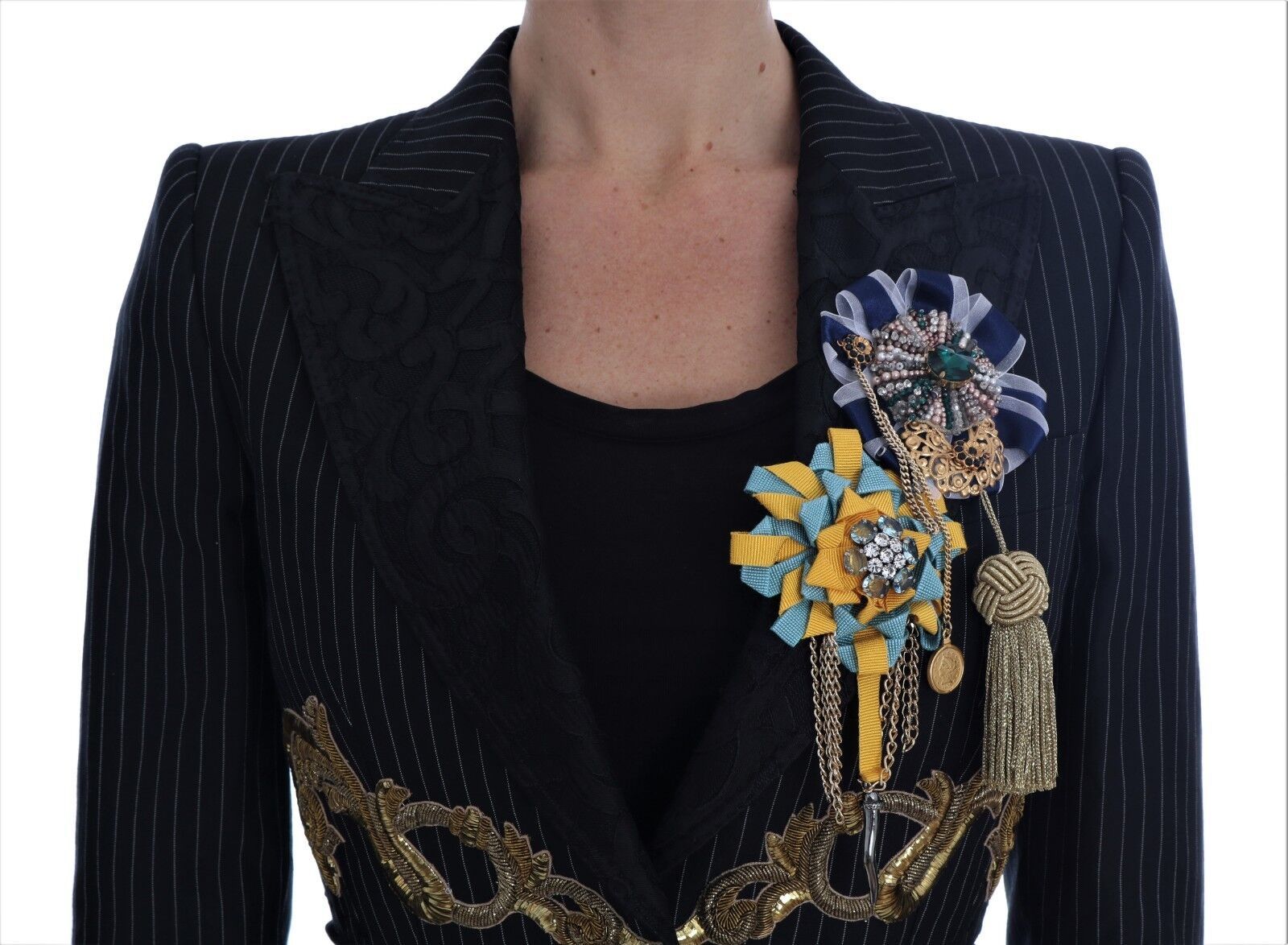Black Crystal Fairy Tale Blazer Jacket