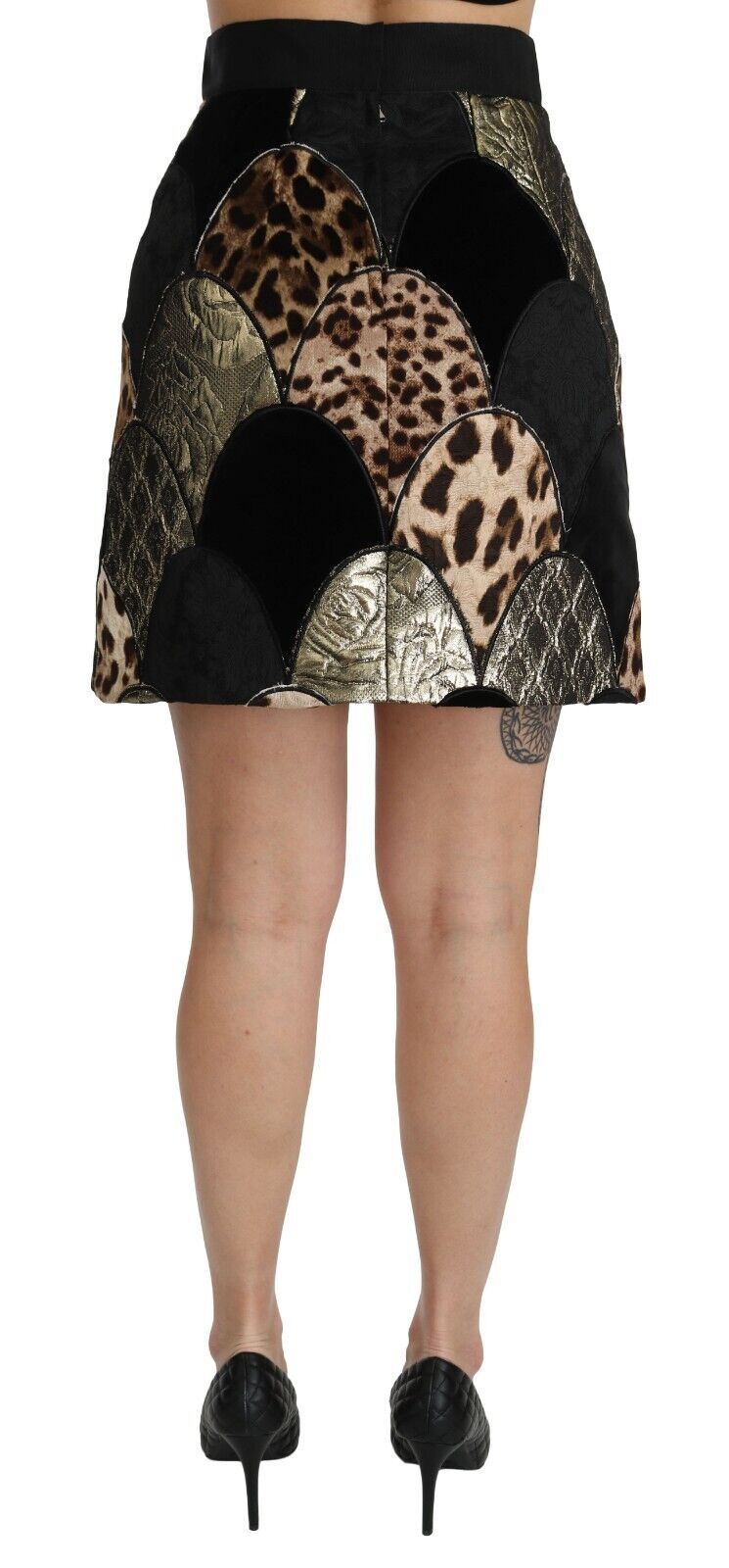 Multicolor Leopard Print High Waist Mini Skirt