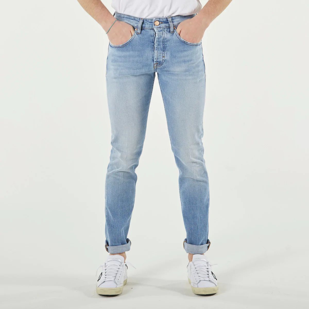Blue Cotton Men Jeans