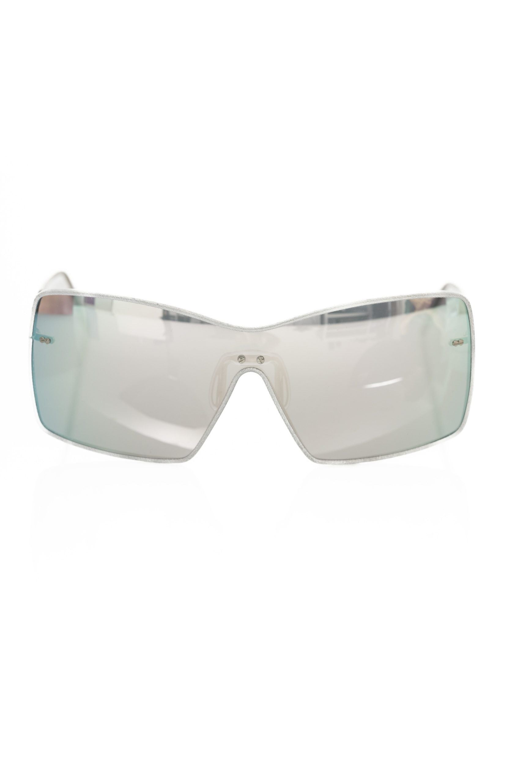 Silver Metallic Women's Sunglasses Shield