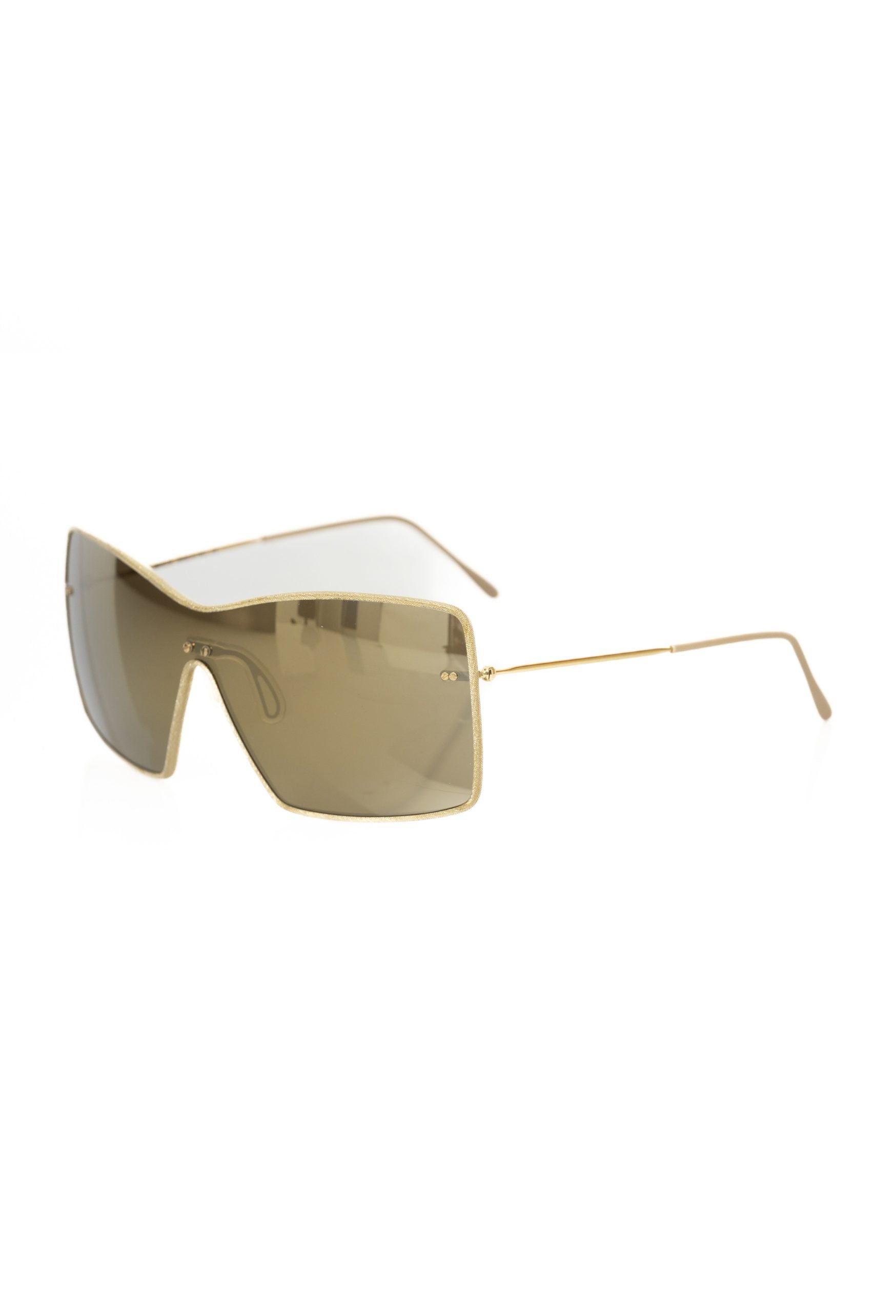 Gold Metallic Fiber Women's Sunglass