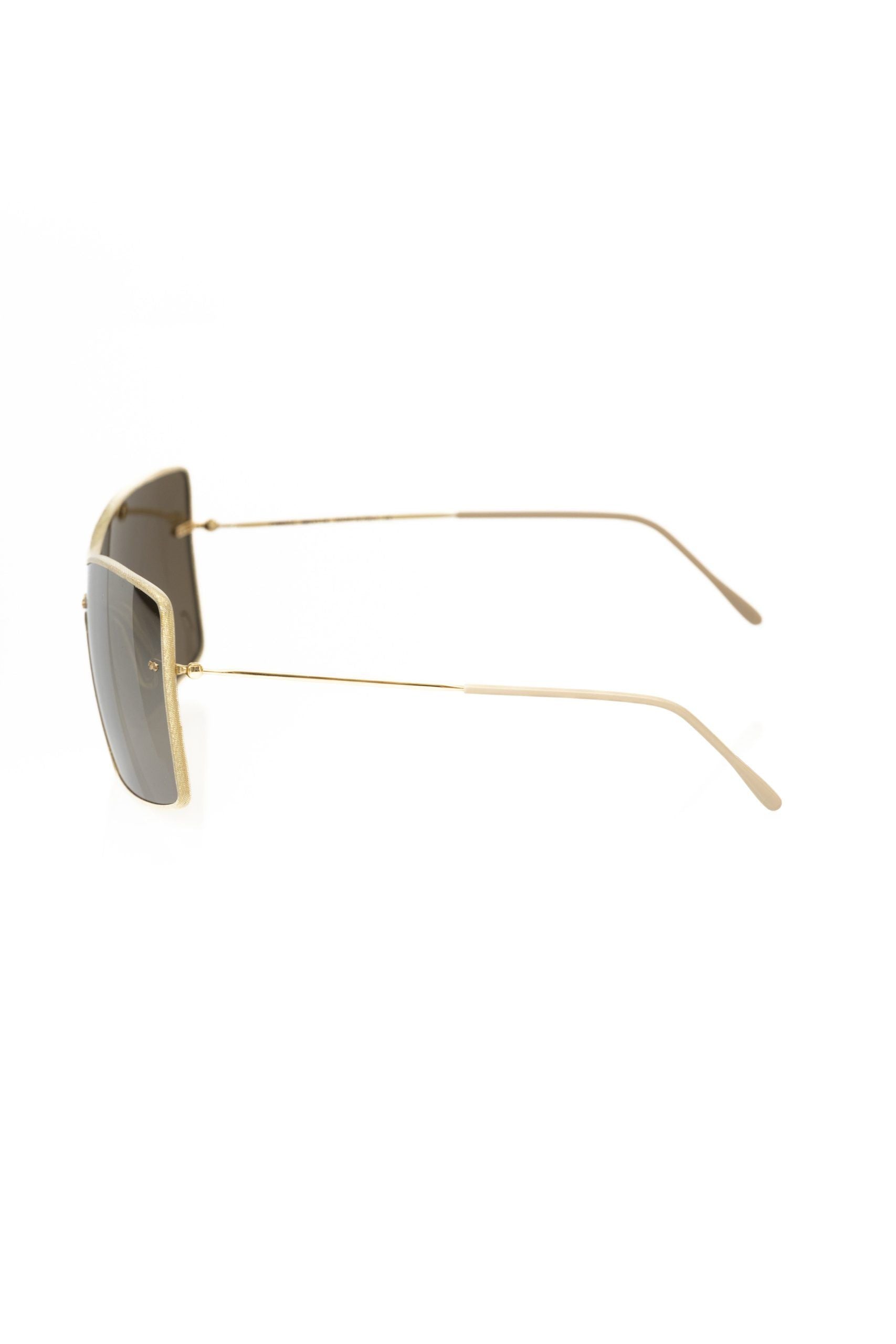 Gold Metallic Fiber Women's Sunglass