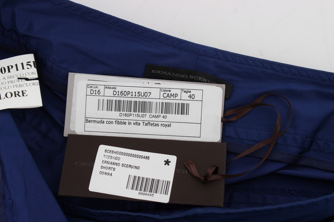 Blue Above Knees Bermuda Shorts