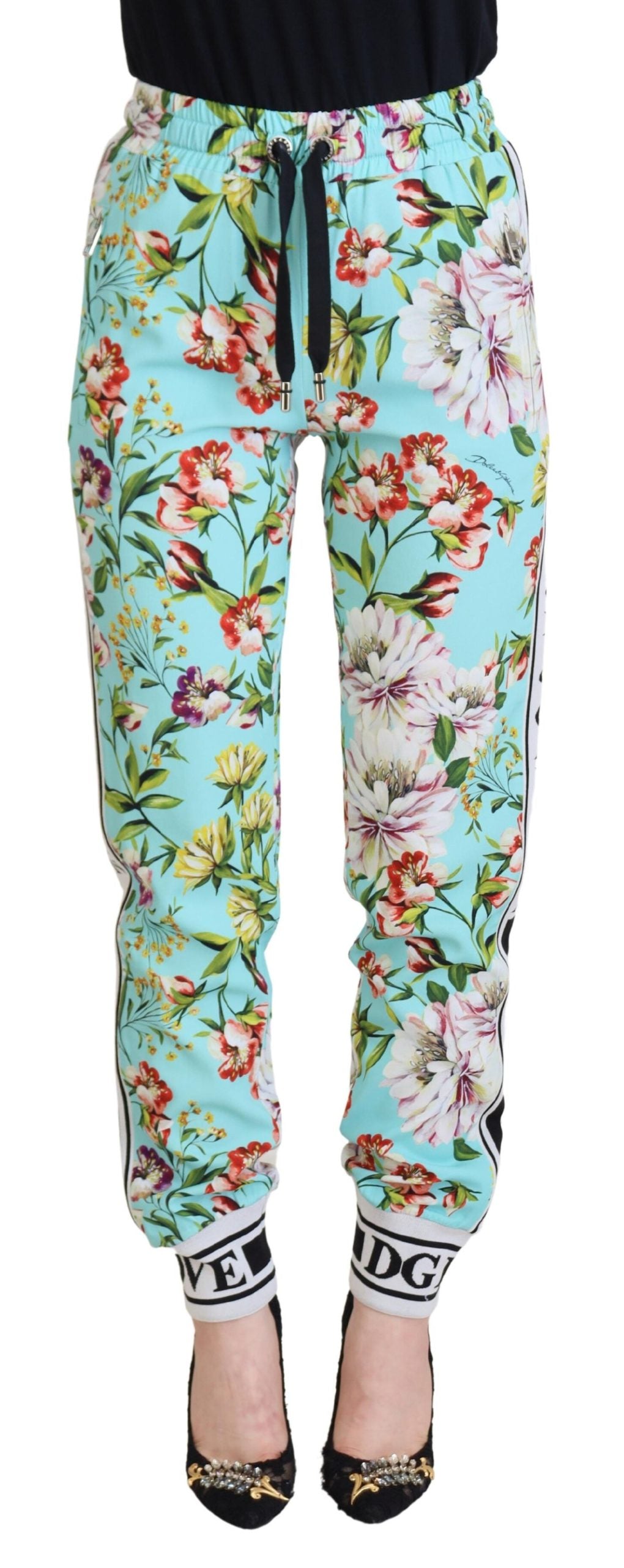Multicolor Floral Sweatpants Pants