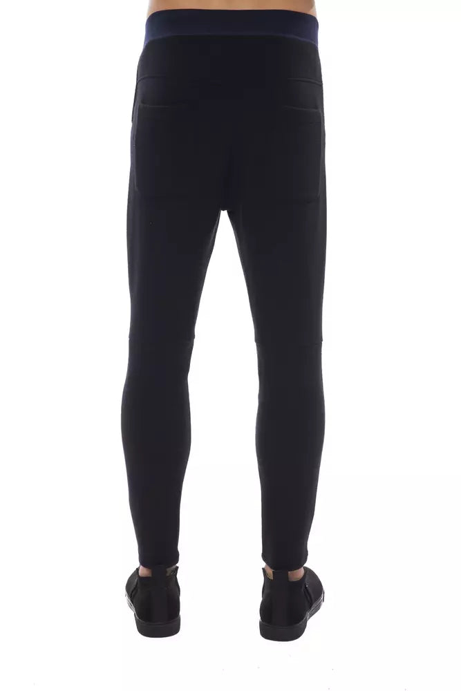 Black Viscose Men Pant