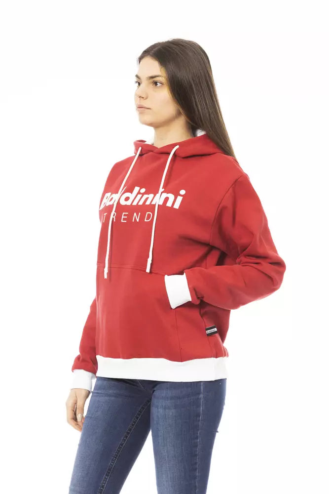 Red Cotton Sweatshirt