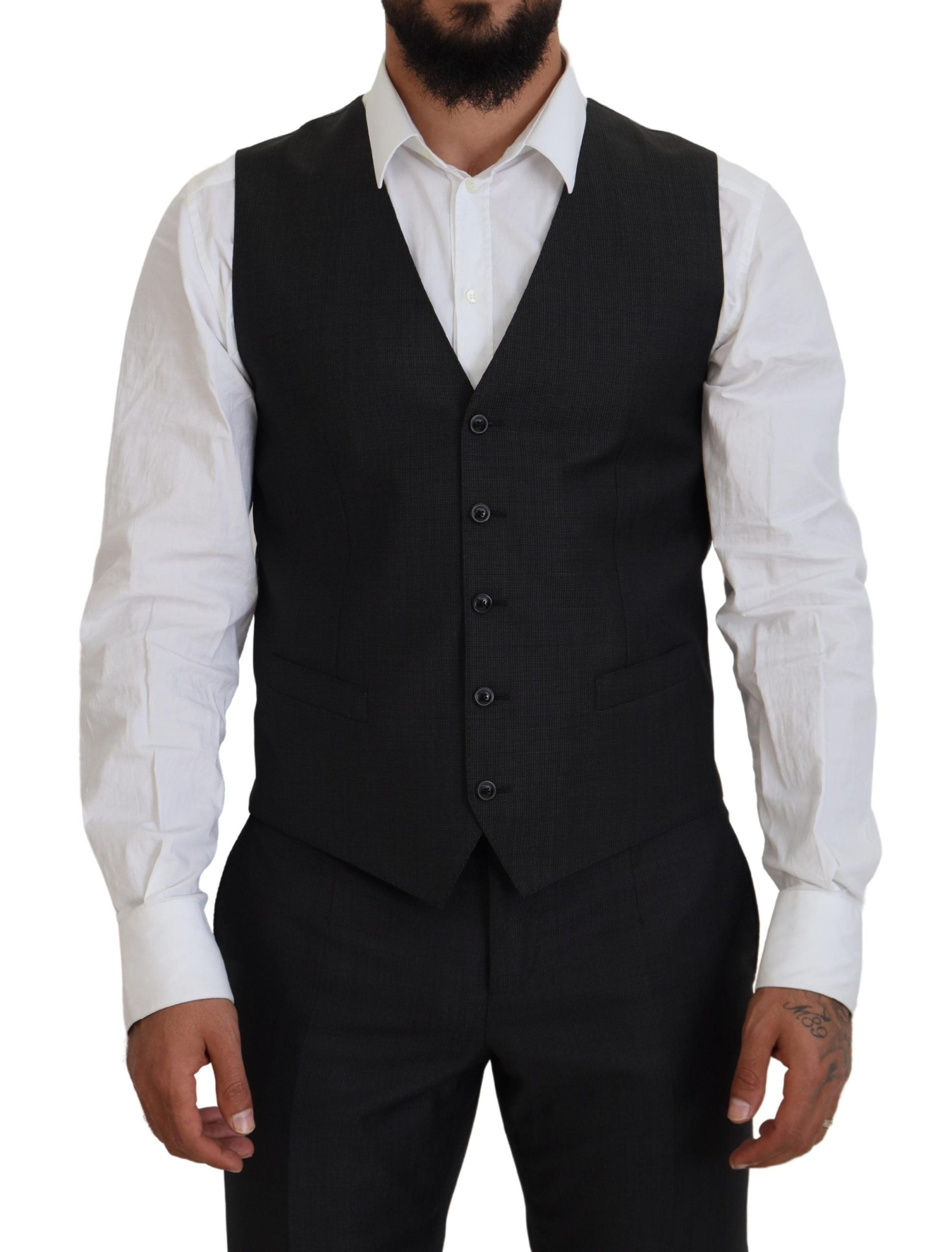 Gray MARTINI 3 Piece Slim Fit Suit