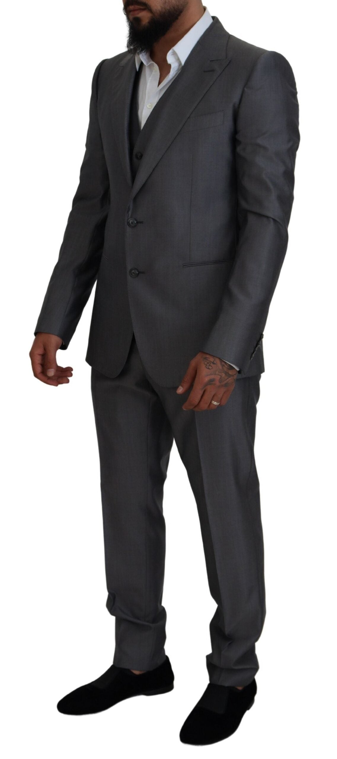 Gray SICILIA 3 Piece Slim Fit Suit