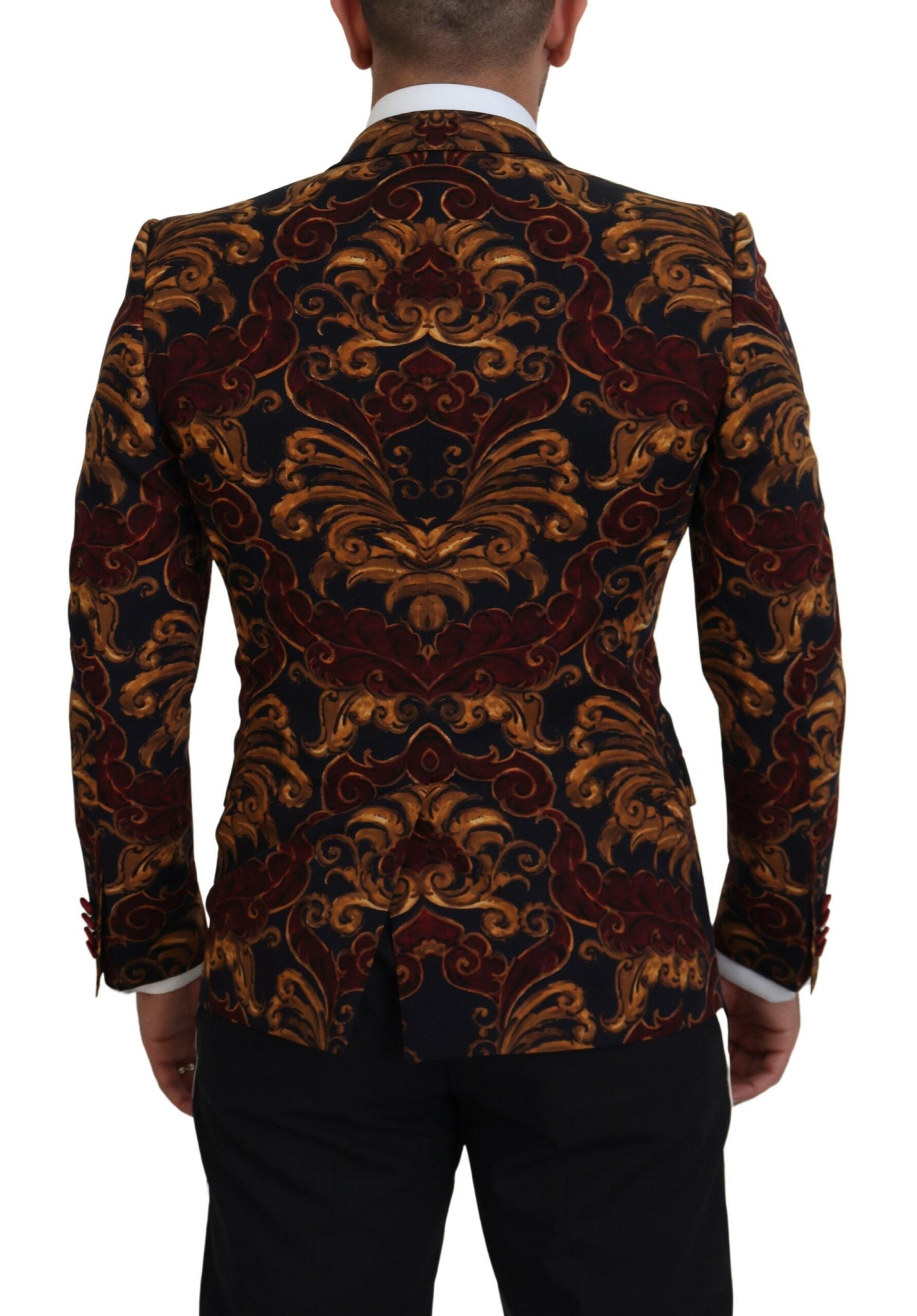 Multicolor Floral Single Breasted Martini Blazer