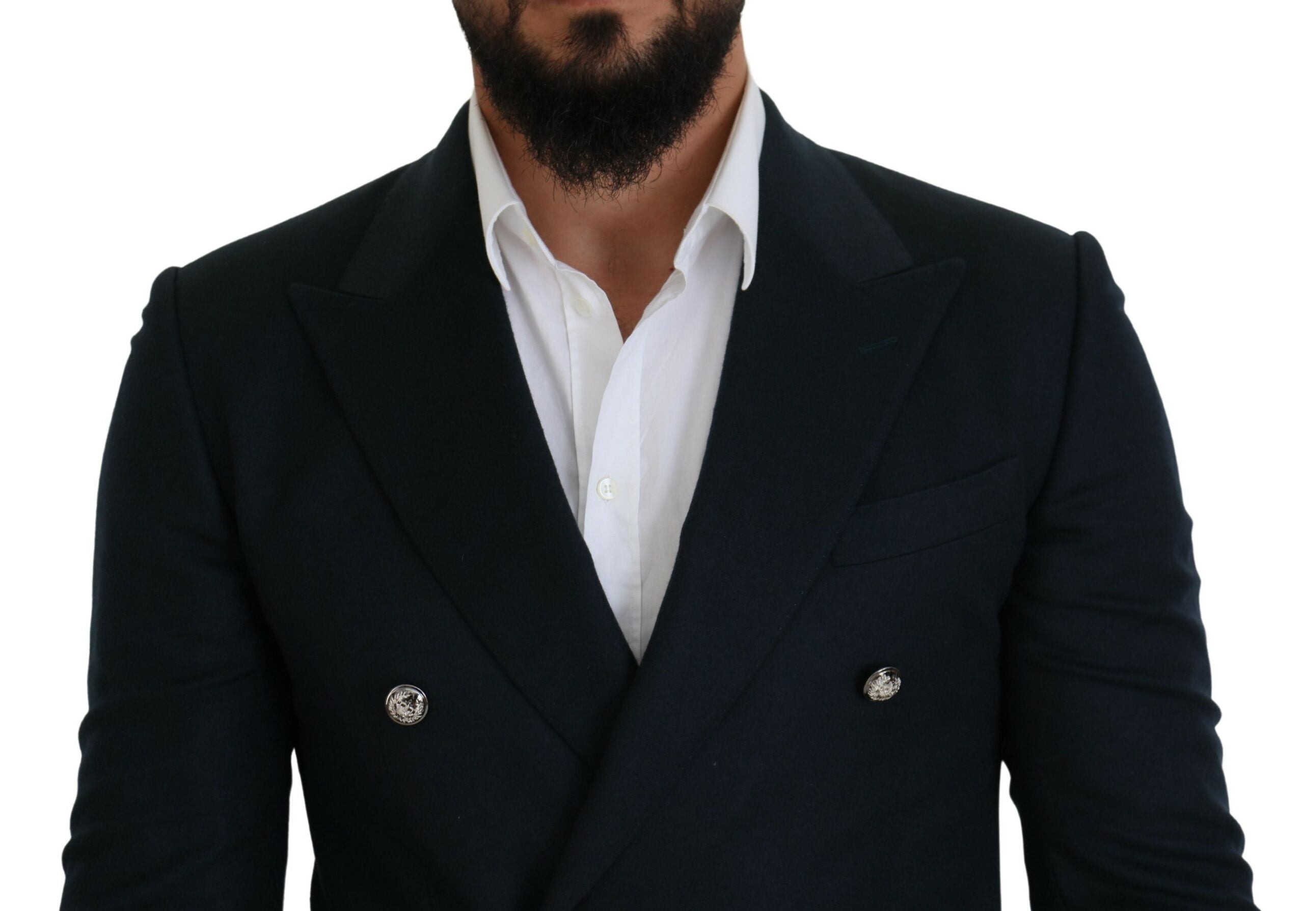 Blue Double Breasted Formal Coat Blazer