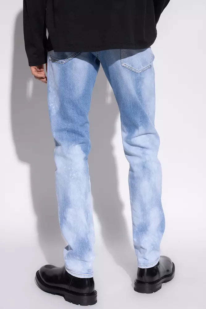 Blue Cotton Men Jeans
