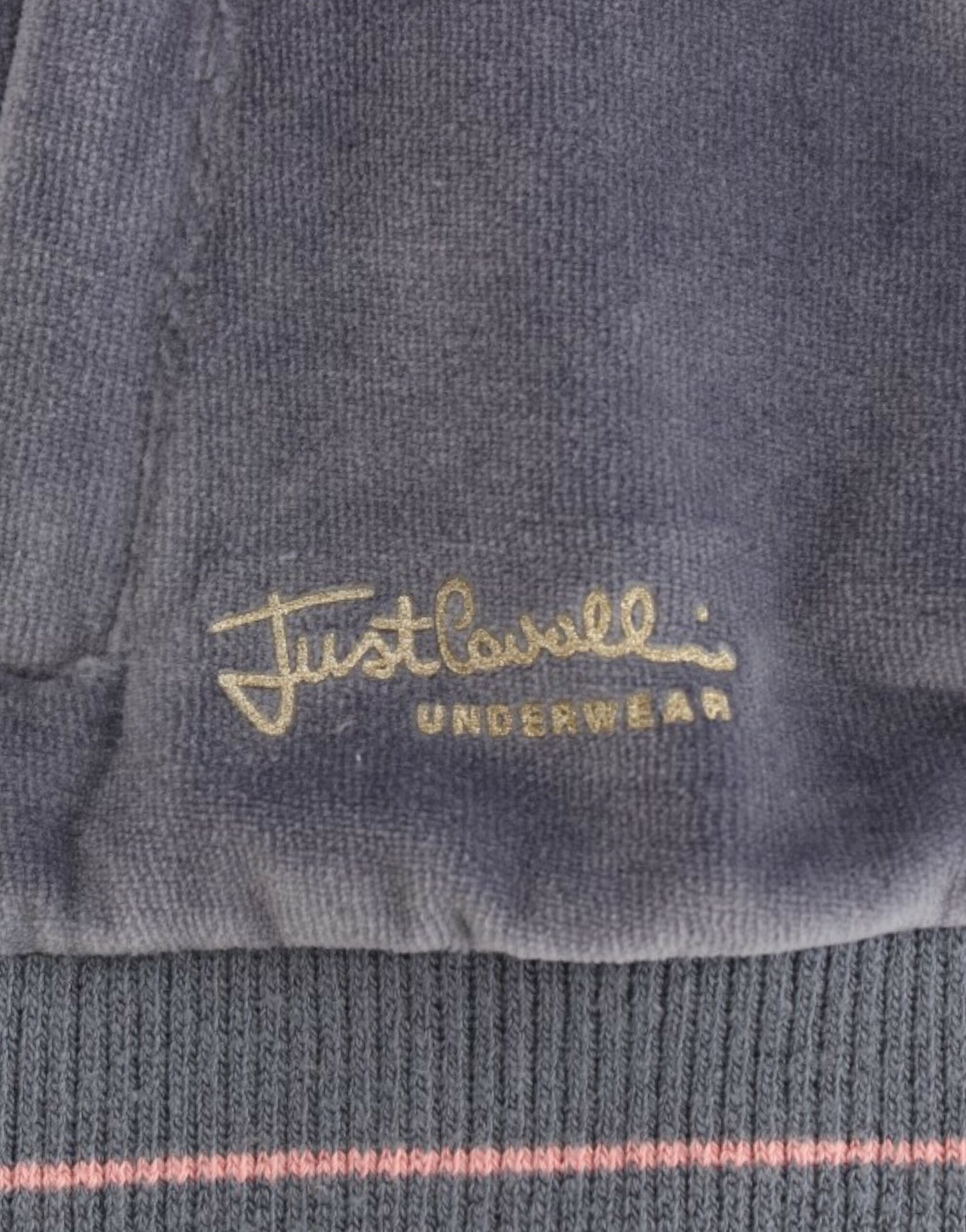 Blue velvet zipup sweater