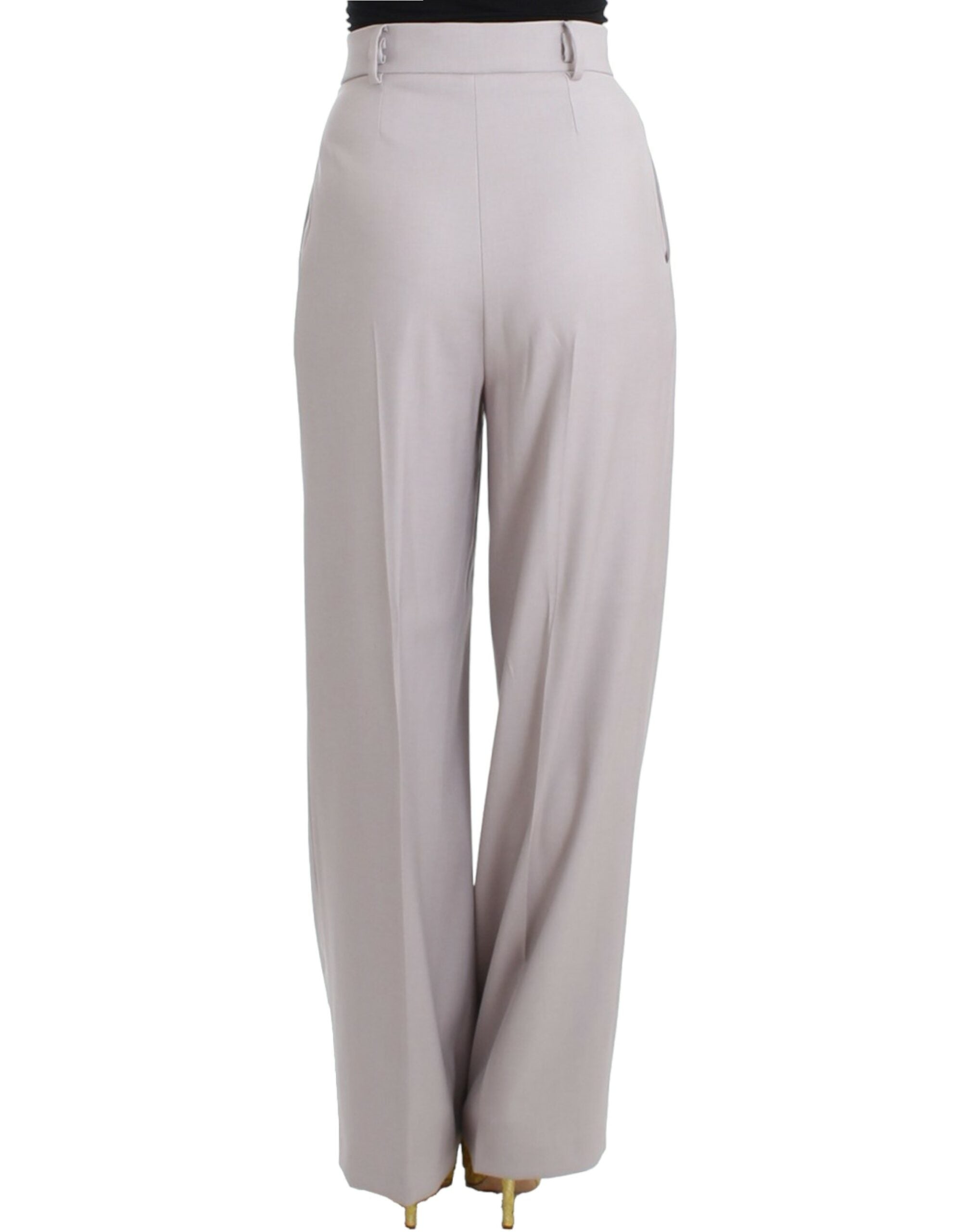 Gray high waist pants