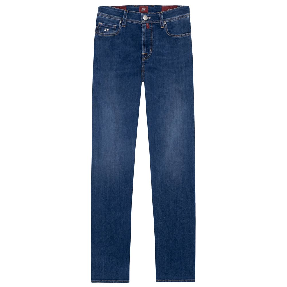 Blue Cotton Men's Jeans