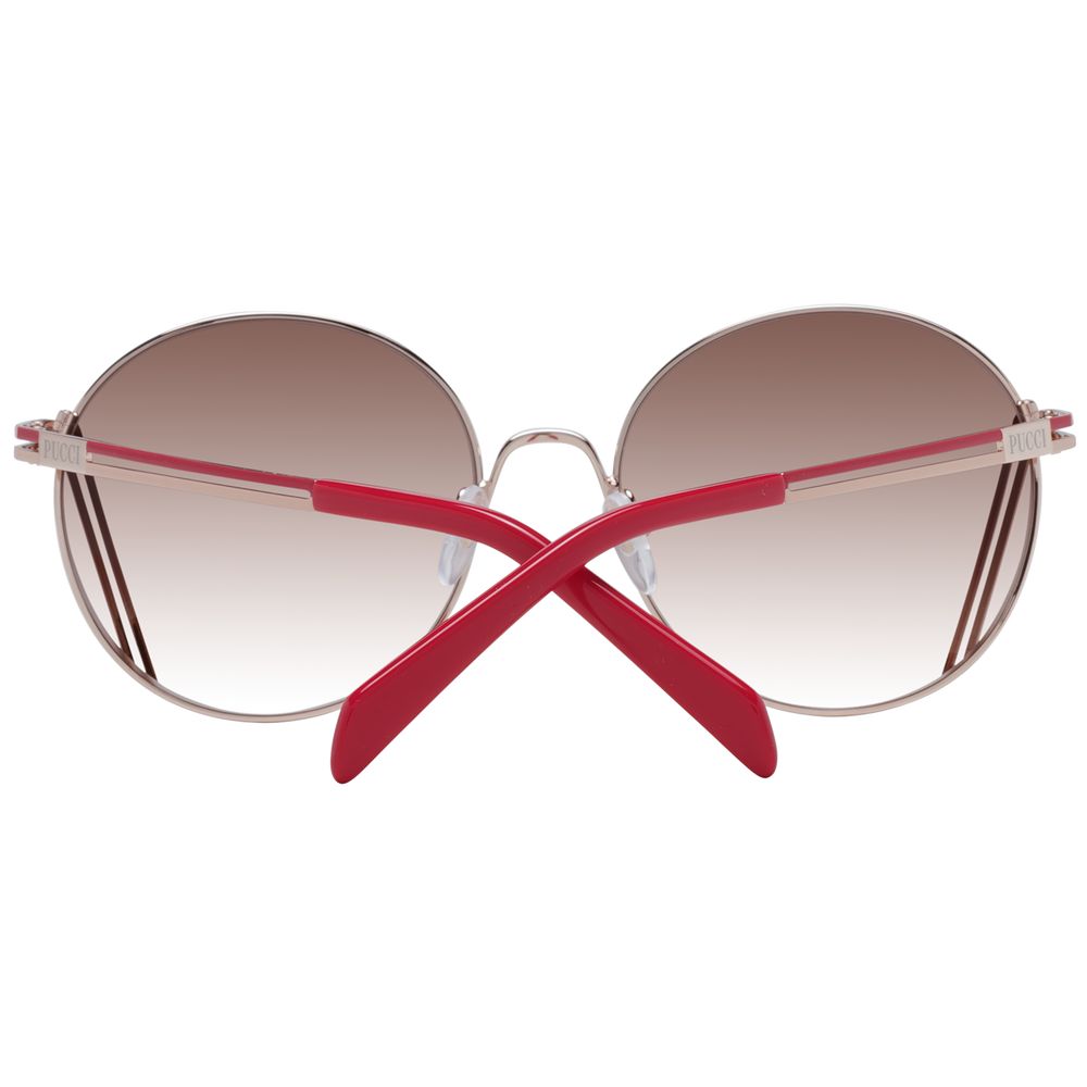 Rose Gold Metal Sunglasses