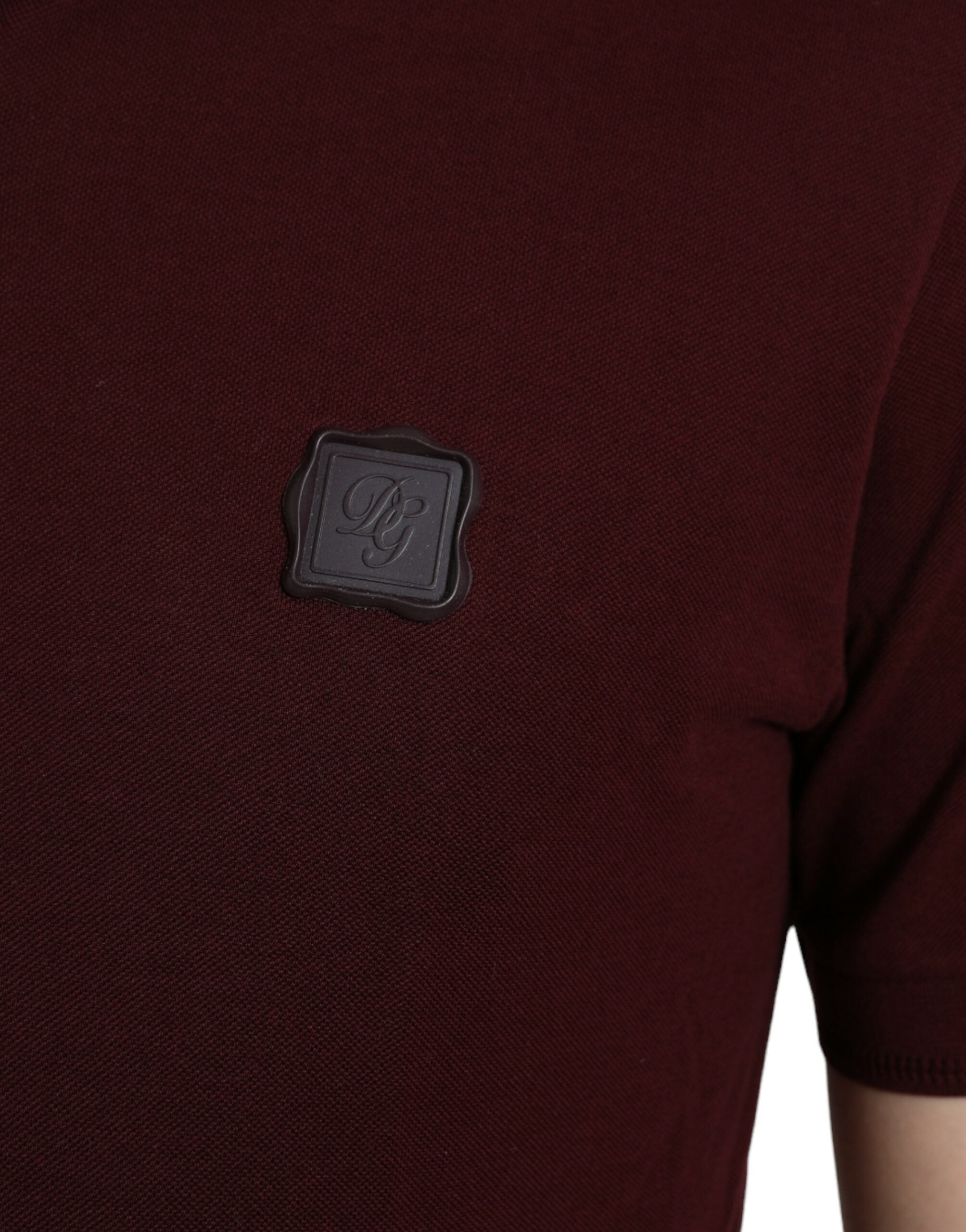 Maroon Collared Short Sleeves Polo T-shirt