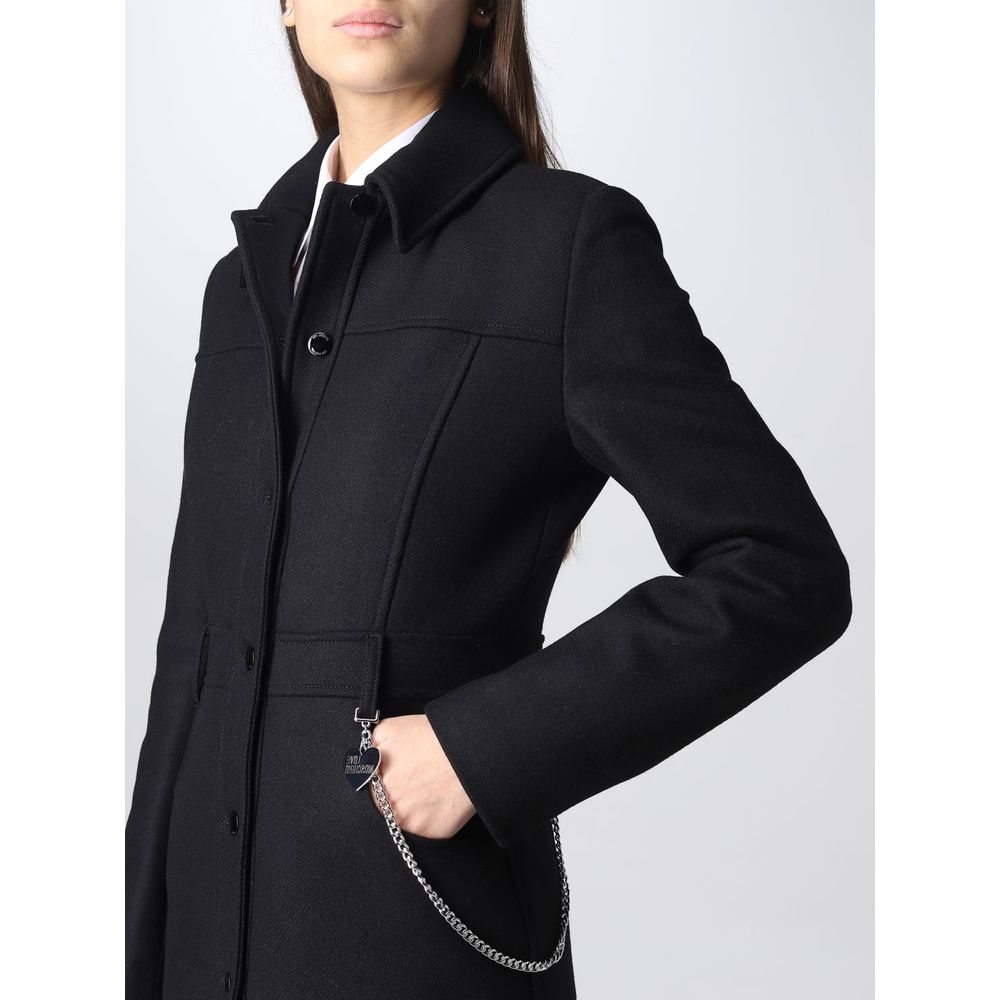 Black Wool Women Coat