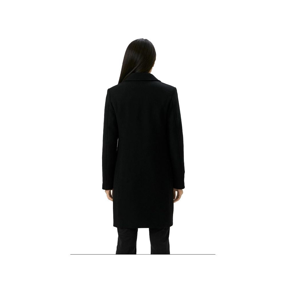 Black Wool Women Coat