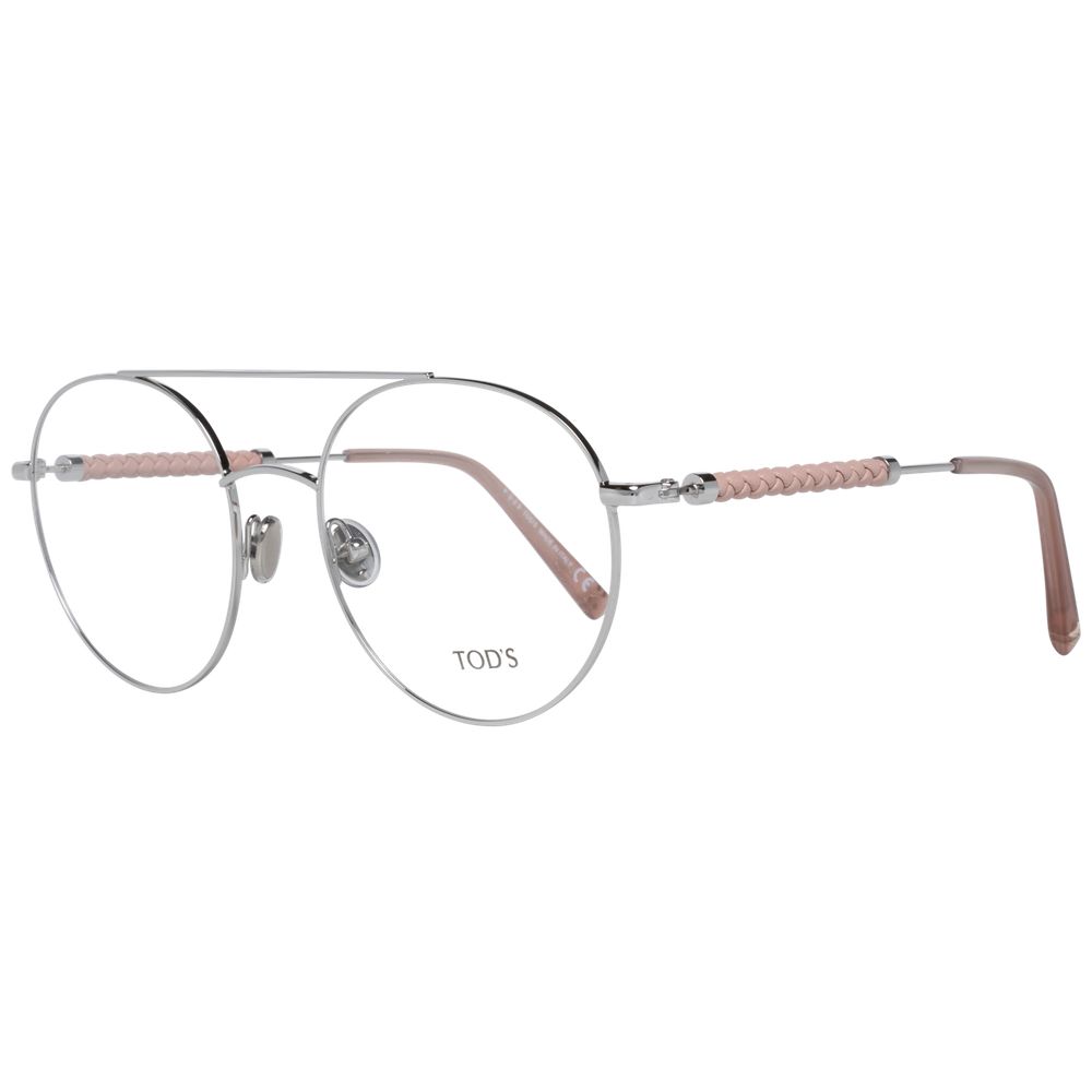 Silver Metal & Leather Glasses (Frames)