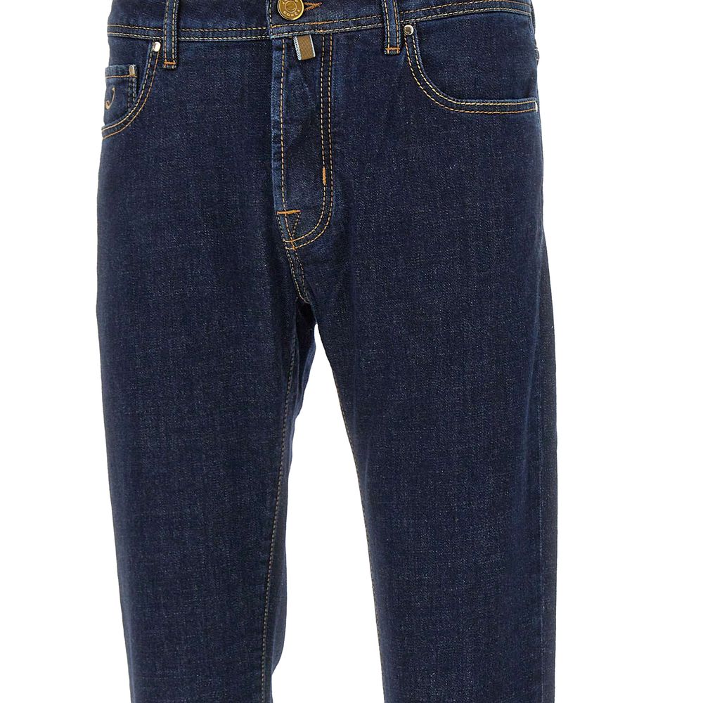Blue Stretch Denim Men's Jeans