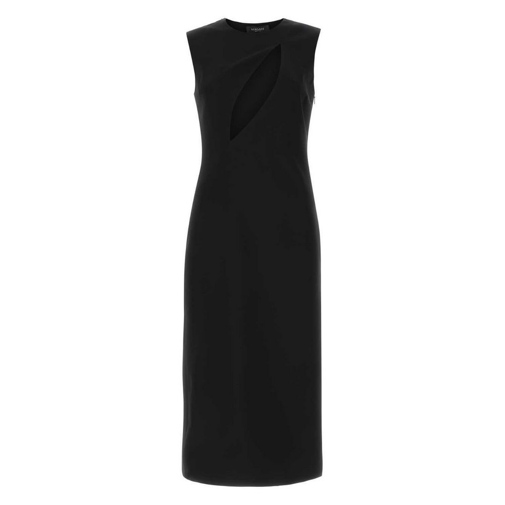 Black Viscose Women Dress