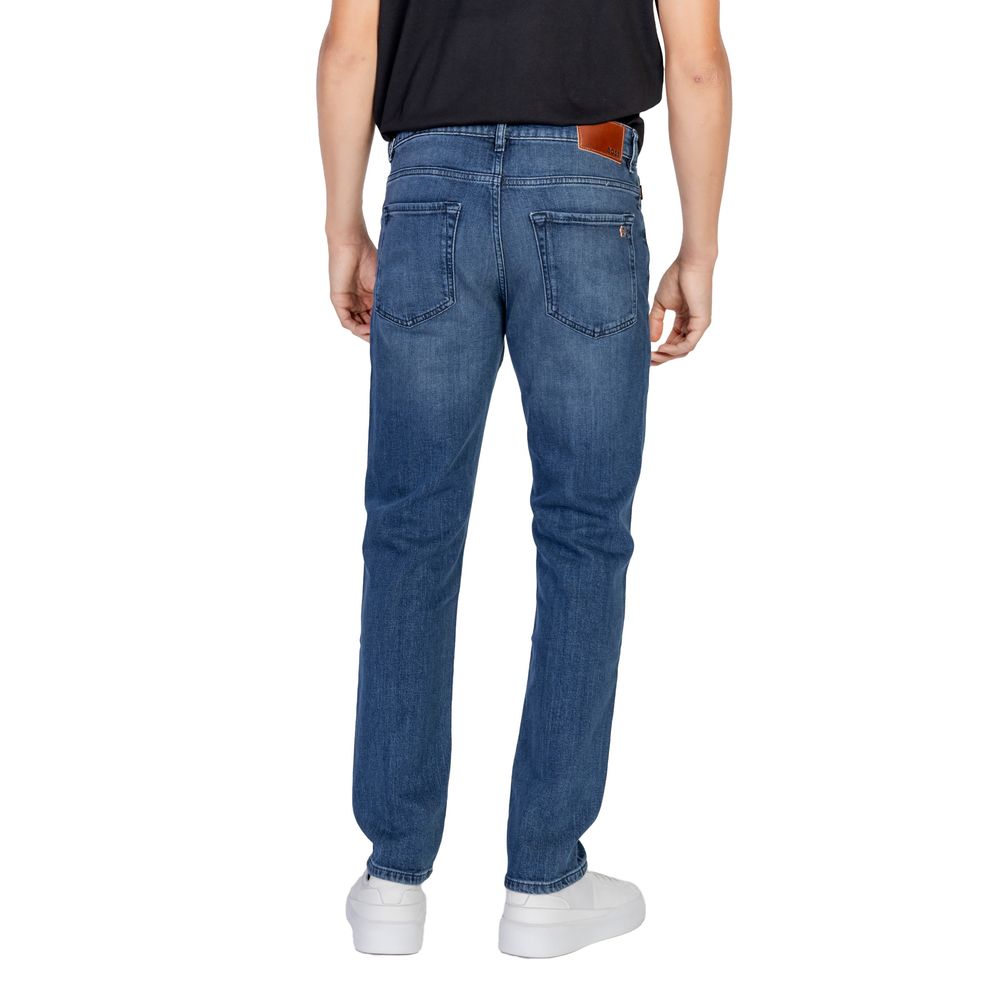 Blue Cotton Relaxed Fit Jeans