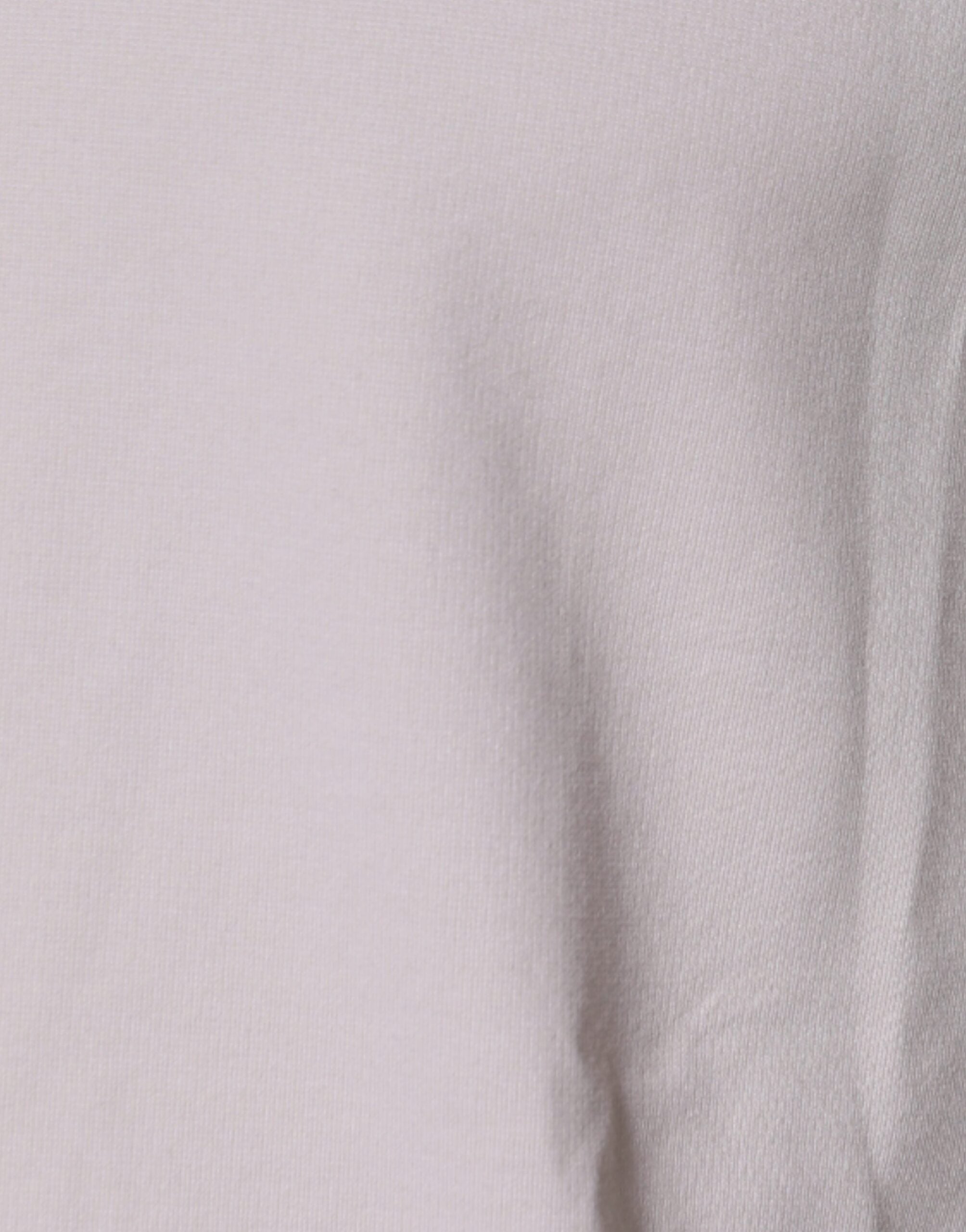 Beige Logo Cotton Blend Crew Neck T-shirt