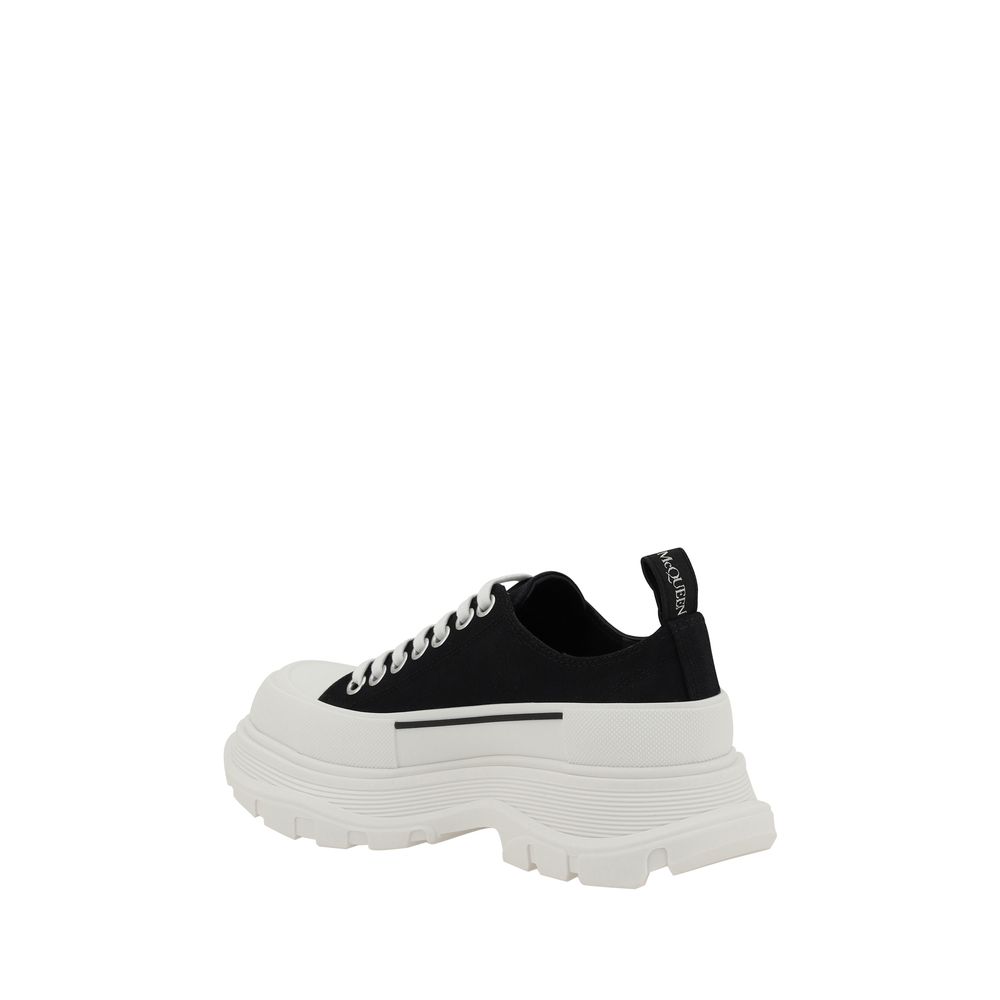 Black Rubber Chunky Sneakers