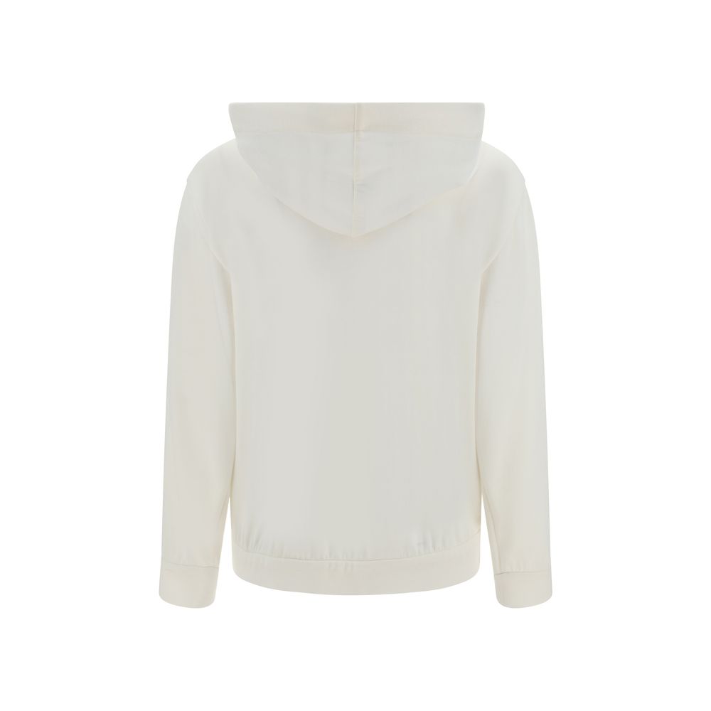White Silk Sweatshirt