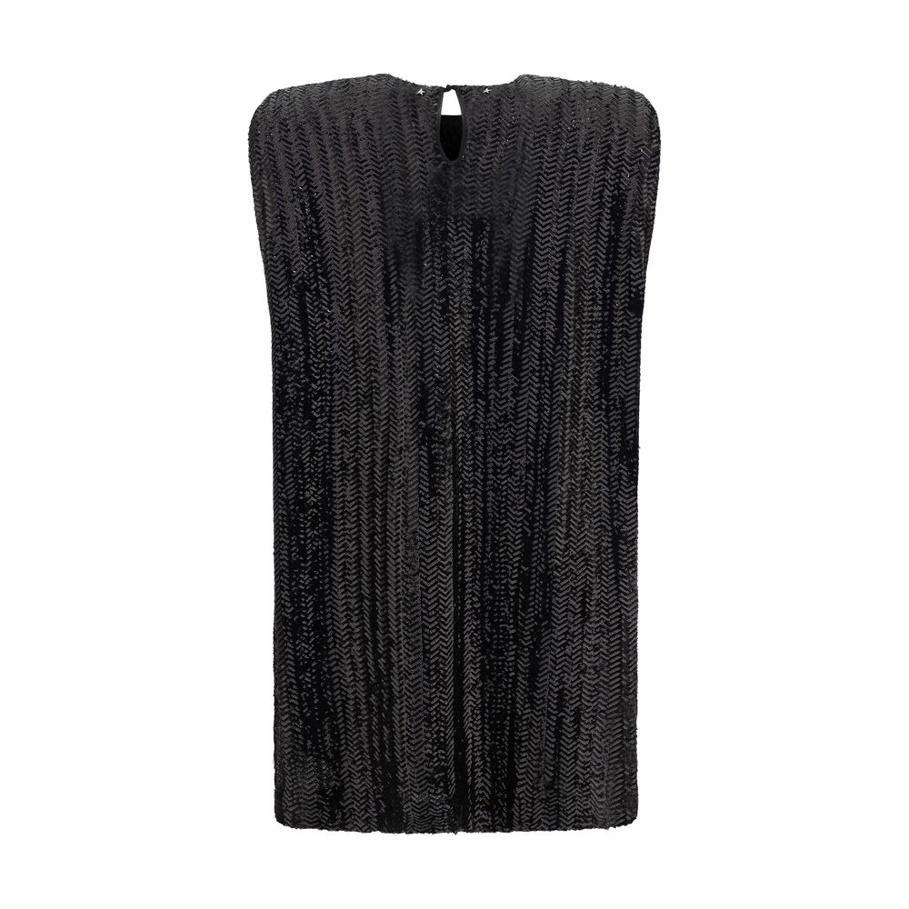 Black Polyester Cocktail Dress