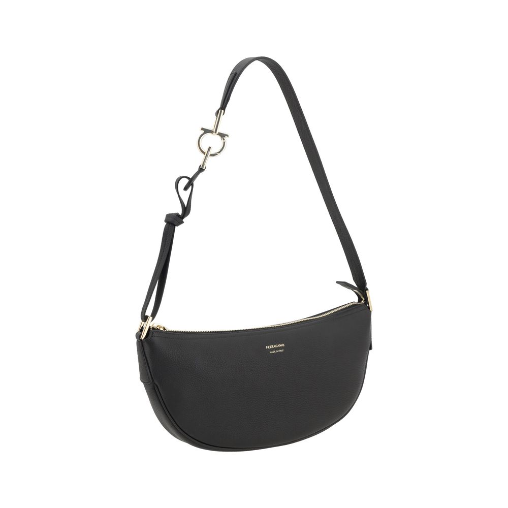 Black Calf Leather Bos Taurus Shoulder Bag